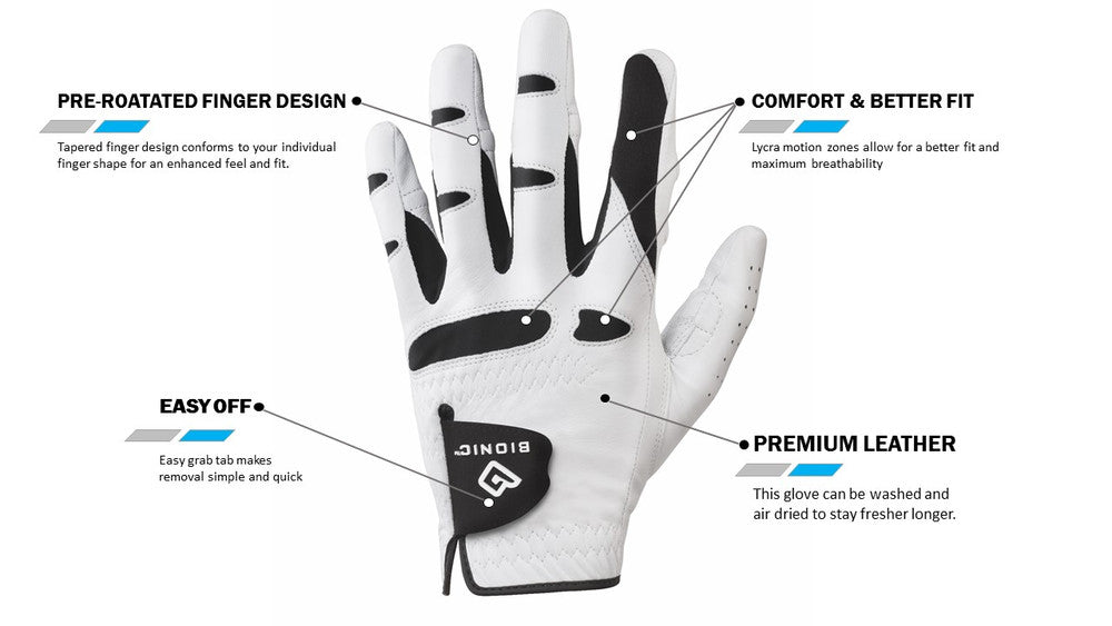 Bionic Stablegrip With Natural Fit Golf Glove Mens/Womens