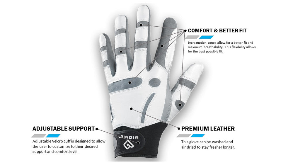 Bionic Relief Grip Golf Glove Mens/Womens