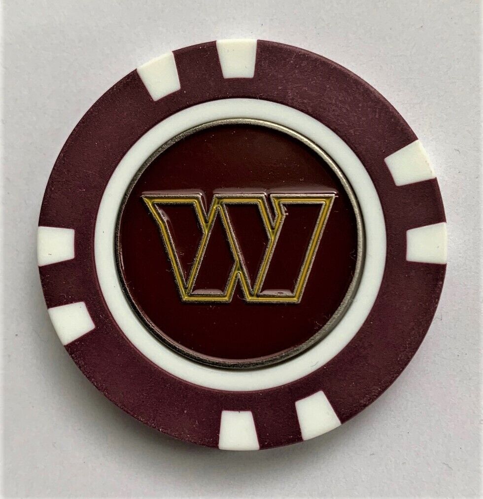 Poker Chip Ball Markers NFL, NCAA, MLB, Armed Services