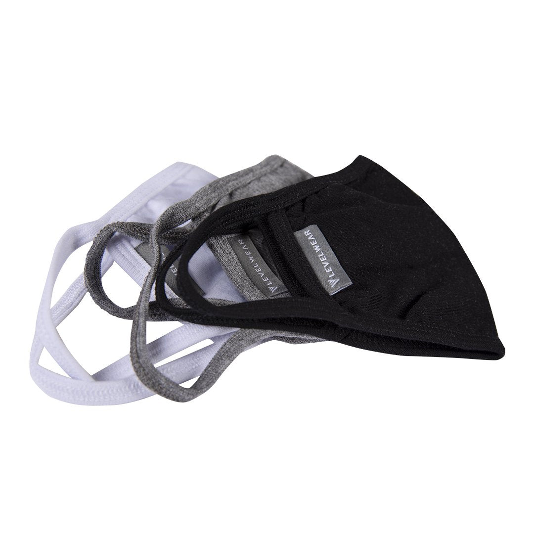 Levelwear Face Mask (Pack of 3 - Two Layer)