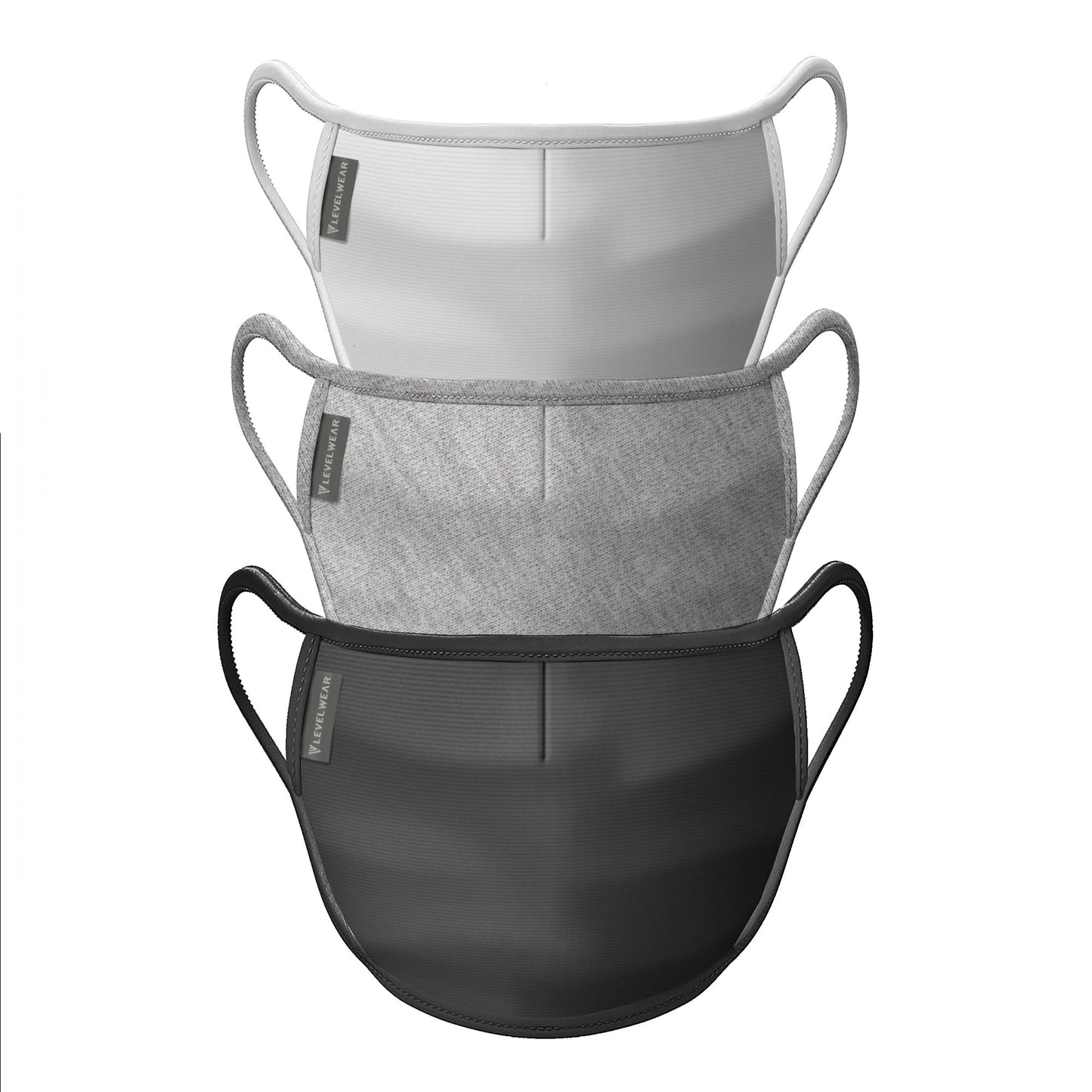 Levelwear Face Mask (Pack of 3 - Two Layer)