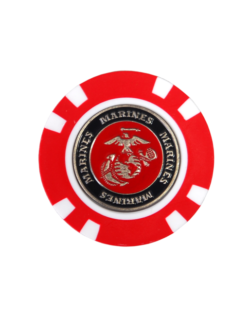 Poker Chip Ball Markers NFL, NCAA, MLB, Armed Services