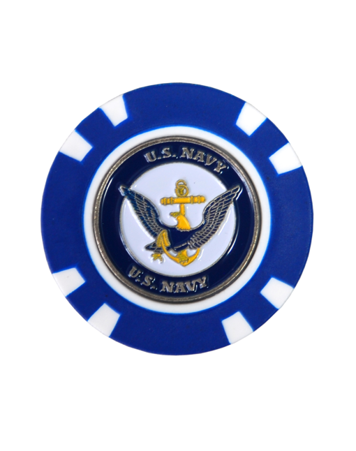 Poker Chip Ball Markers NFL, NCAA, MLB, Armed Services