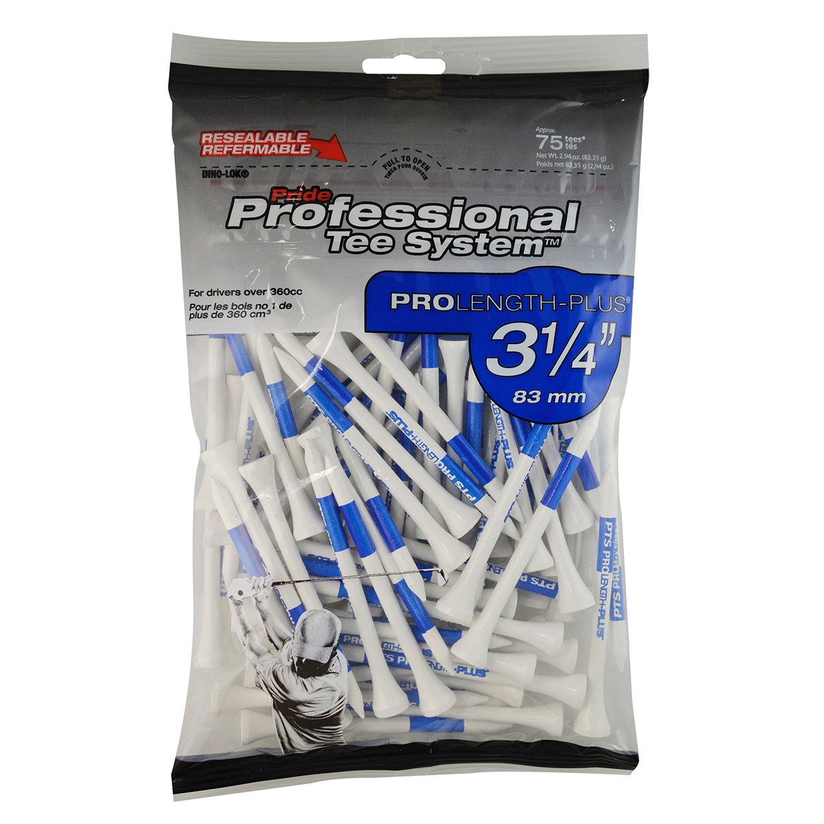 Pride Professional Tee System Wood Golf Tees