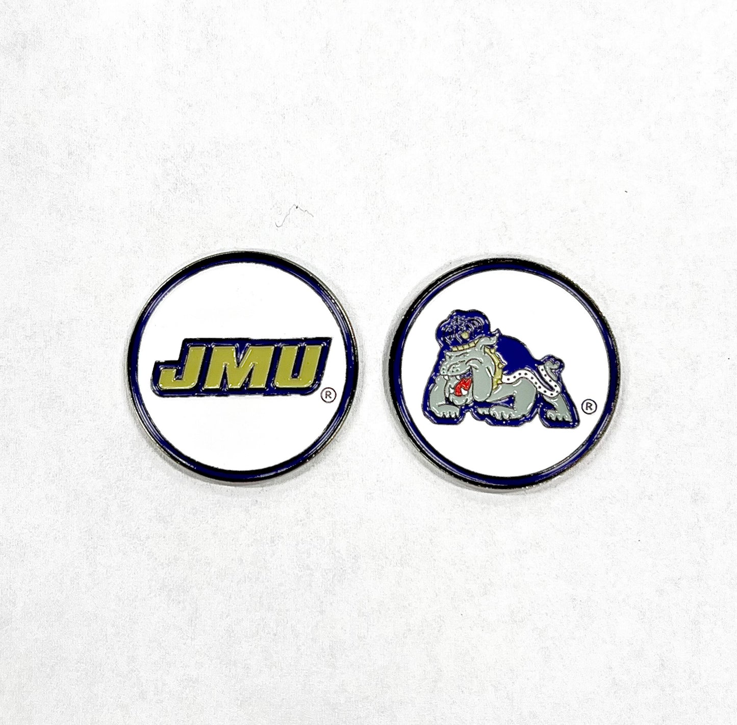 James Madison University (JMU) Dukes Double Sided Ball Marker