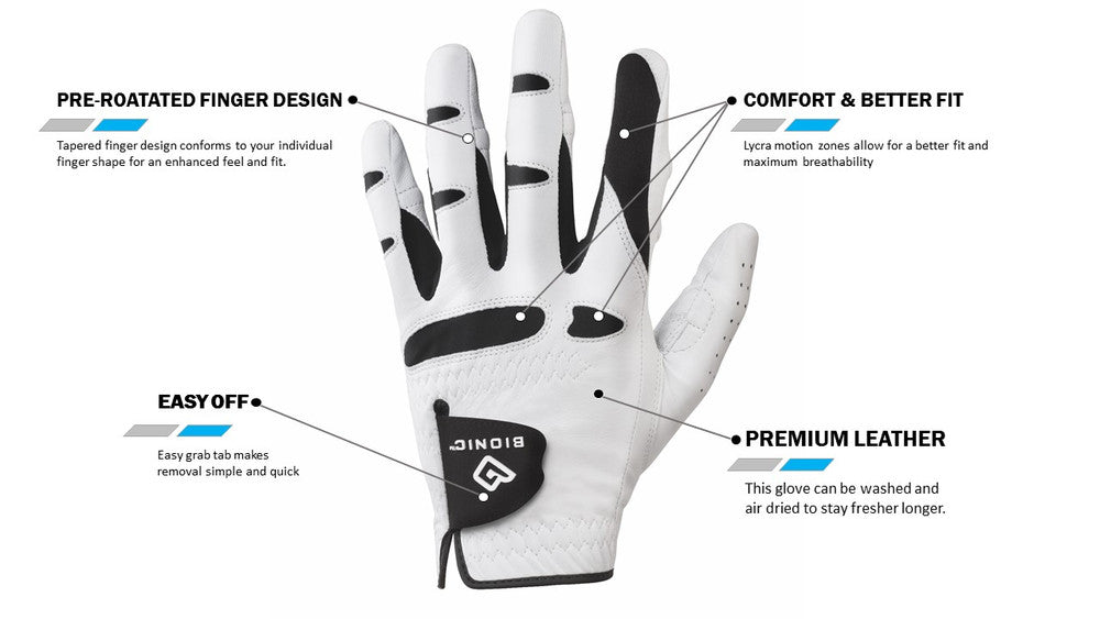Bionic  Stablegrip With Natural Fit Golf Glove